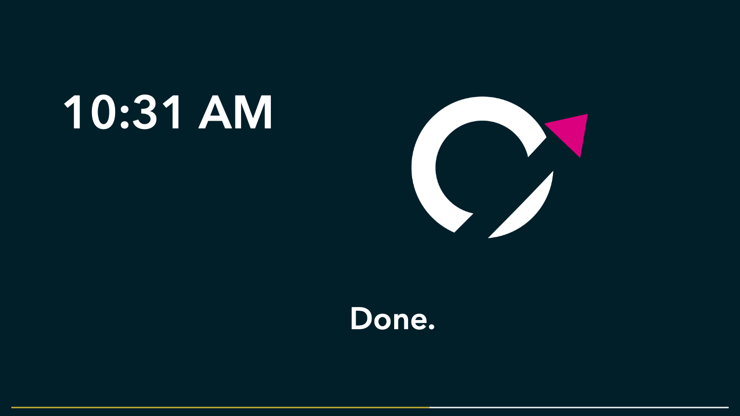 Q has handled the delivery status request.